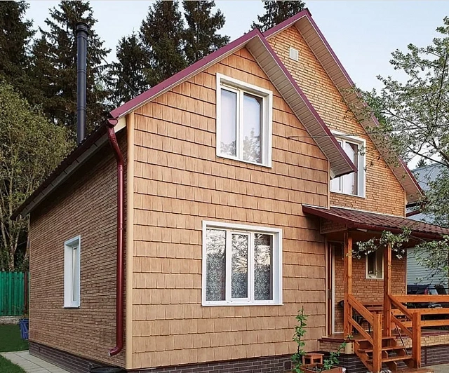Панель ЯФАСАД Grand Line Сибирская дранка Классика слоновая кость
